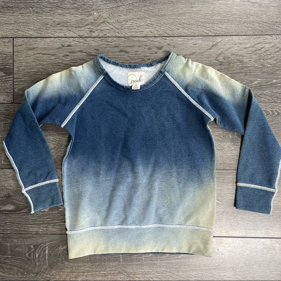 Peek ombre sweatshirt boys tie dye light sweater size medium 6-7 - Picture 1 of 7